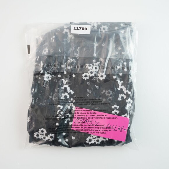 Betsey Johnson Black Dress with White Floral Pattern - Picture 10 of 10